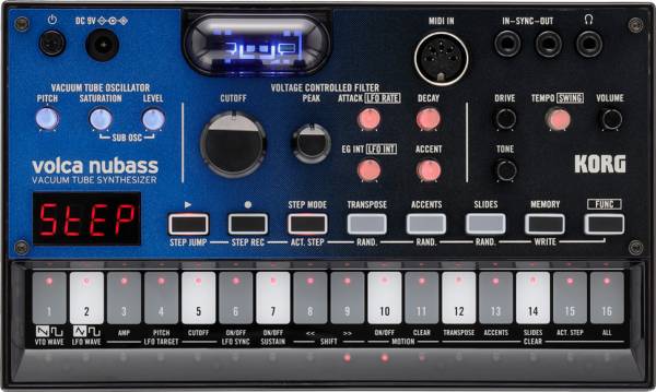 Korg Volca NuBass Vakuumröhren-Bass-Synthesizer