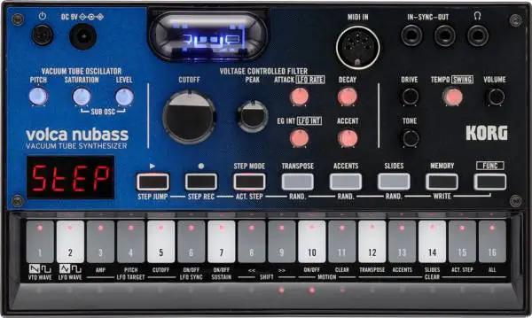 Korg Volca NuBass Vakuumröhren-Bass-Synthesizer