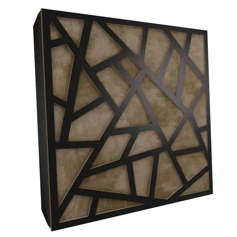 EYE Akustikplatte Artic Fabrik Schwarz MDF 7 Akustik-Paneel-Artic-schwarz-beige-