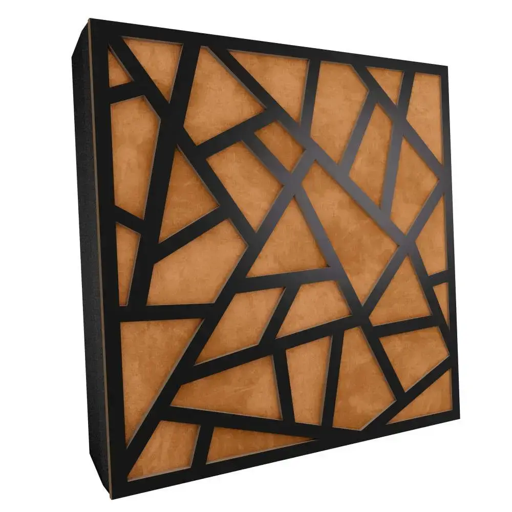 EYE Akustikplatte Artic Fabrik Schwarz MDF 4 Akustik-Paneel-Artic-Schwarz-Gold