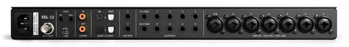 SSL 18 26-in / 28-out, leistungsstarkes USB-Audio-Interface 4 ssl 18 audio interface