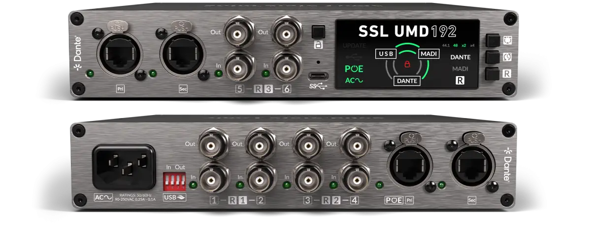 SSL UMD192 USB/Dante/MADI Audio Schnittstelle 2 umd192