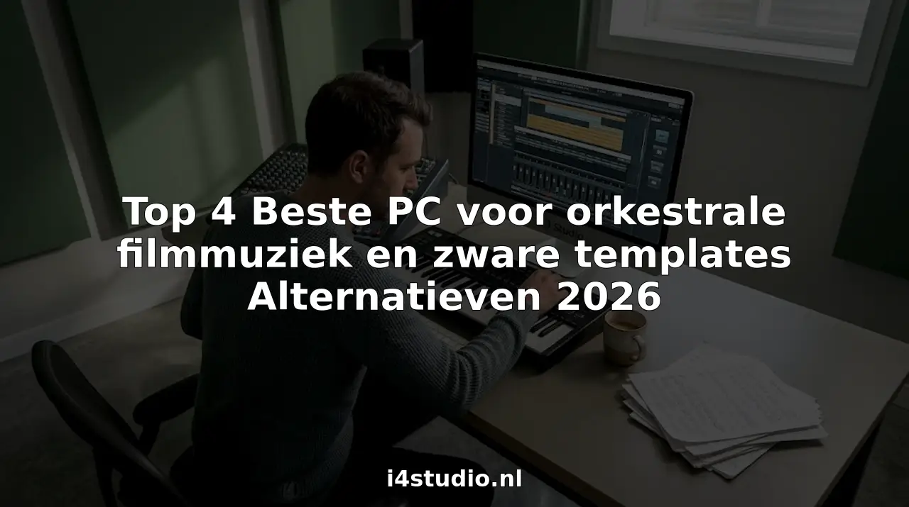 Top 4 Beste PC für orchestrale Filmmusik und schwere Vorlagen Alternativen 2026 7 Filmmusikkomponist mit einem eigenen Studio voller orchestraler Möglichkeiten am Computer.