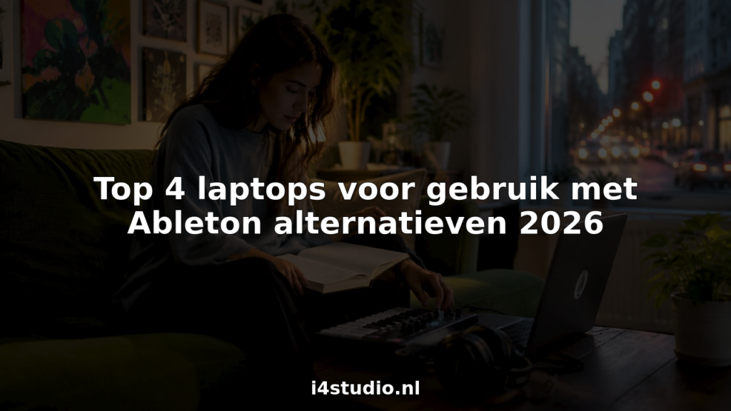 Ein Musikproduzent stellt seinen MIDI-Controller ein, während er hinter seinem Laptop sitzt.