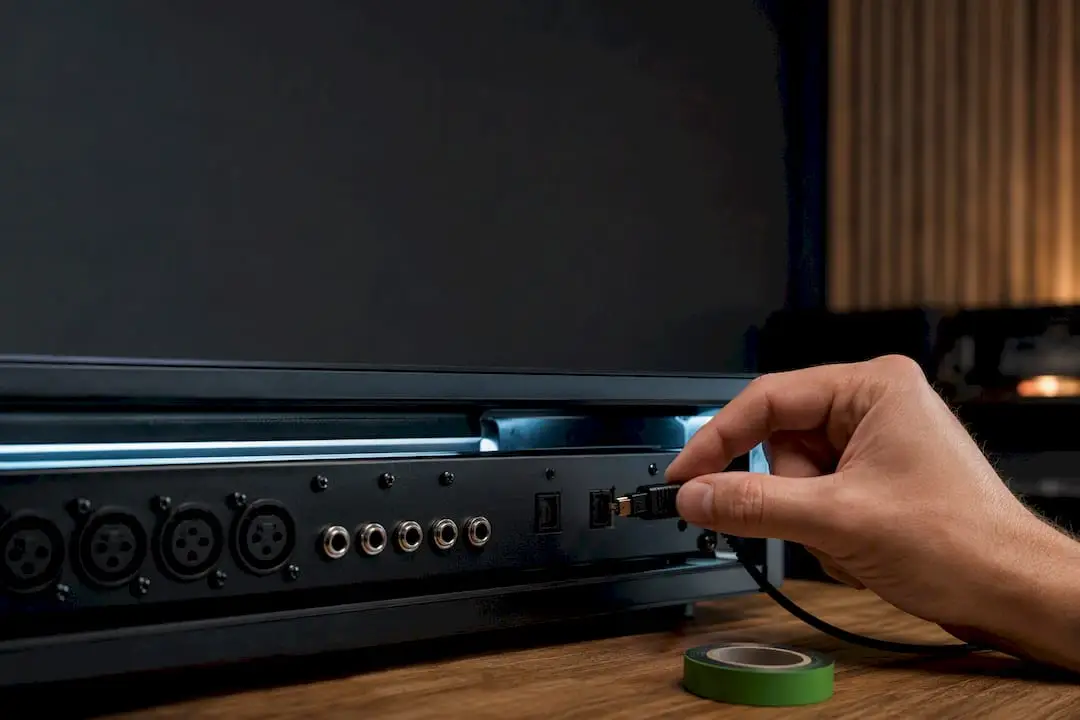Optisches ADAT-Kabel zum Anschluss von Studiogeräten